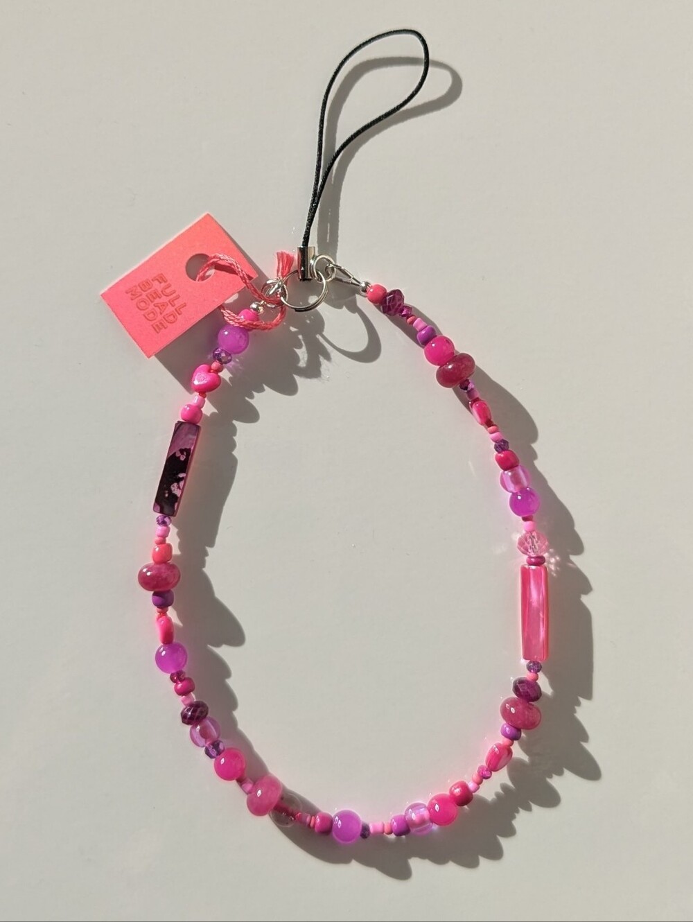 BNWT Full Bead Mode Phone Strap